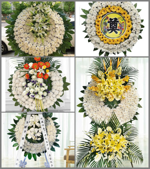 山东青岛平度市南村镇洪兰中村花圈速递